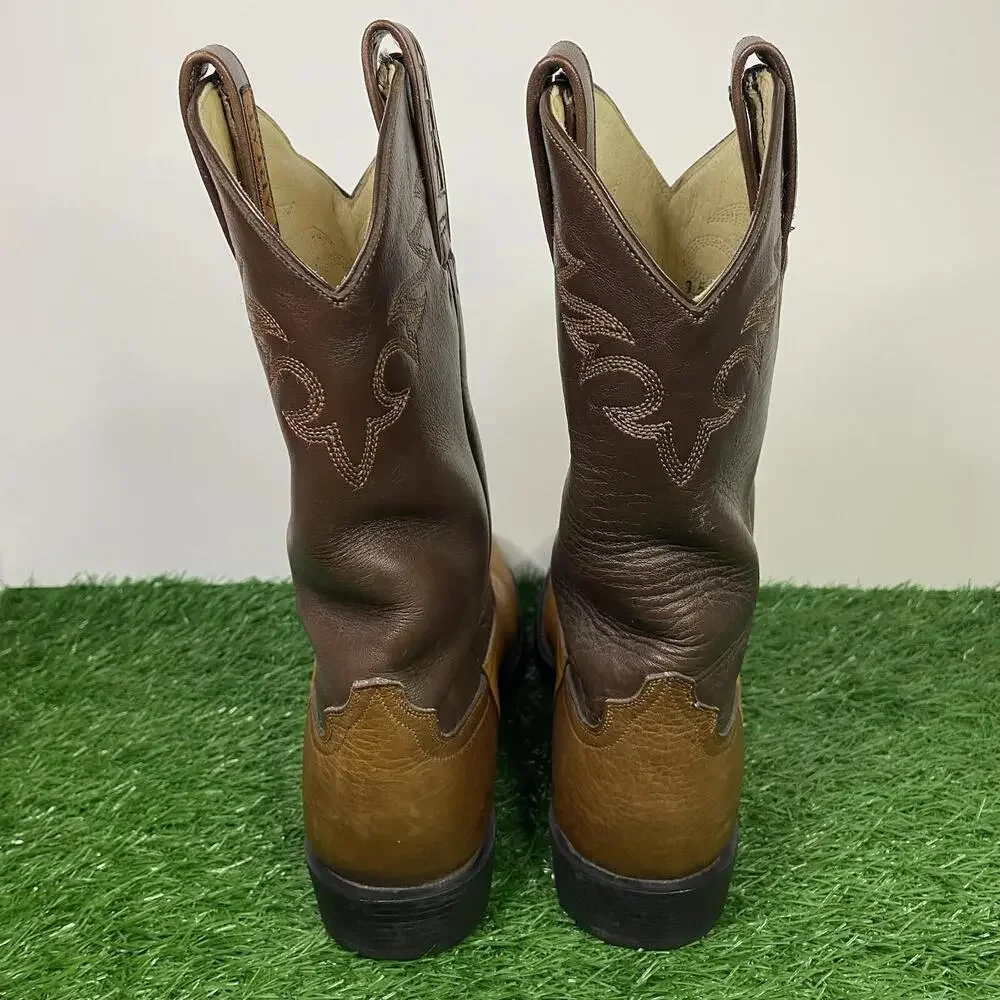 Ariat Women's Size 6 B ATS Pro Brown Leather Western Cowgirl Boots 17140 - Picture 10 of 15